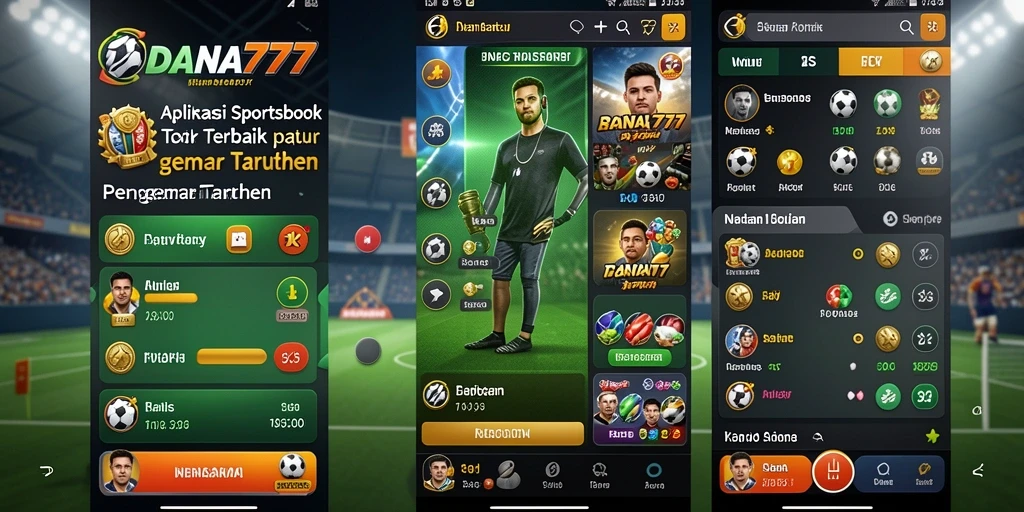 Tampilan antarmuka DANA777 saat melakukan betting olahraga.
