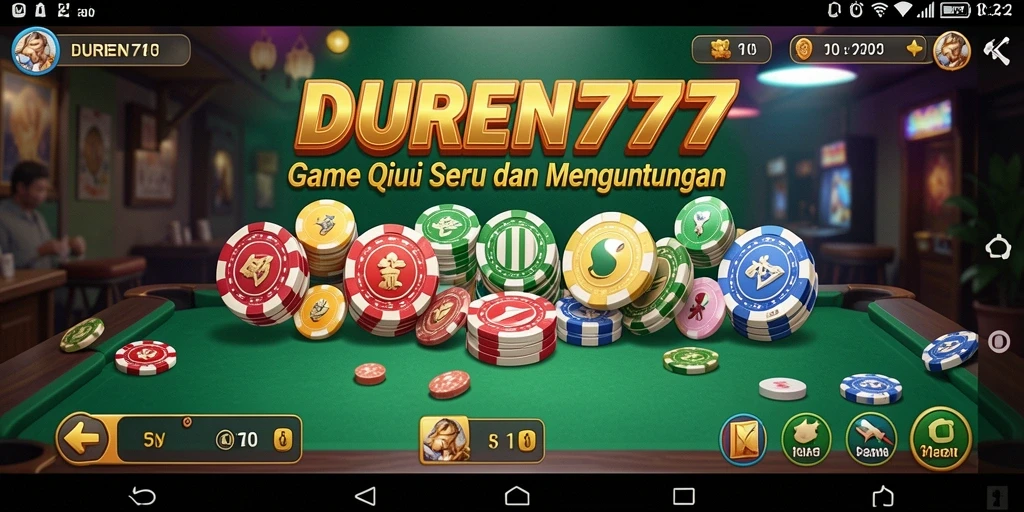 Tampilan gameplay QiuQiu yang mengasyikkan di DUREN777.