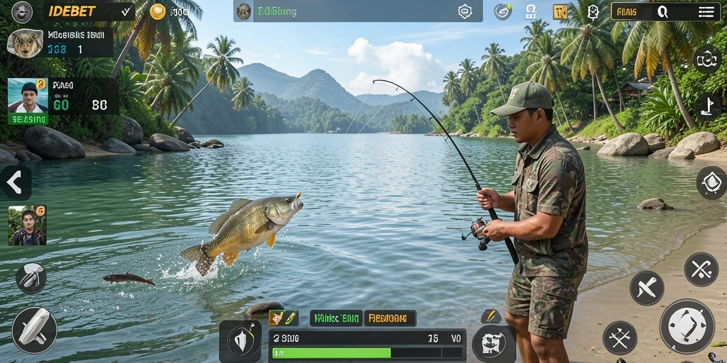 Gameplay menegangkan dengan pengalaman memancing yang nyata.