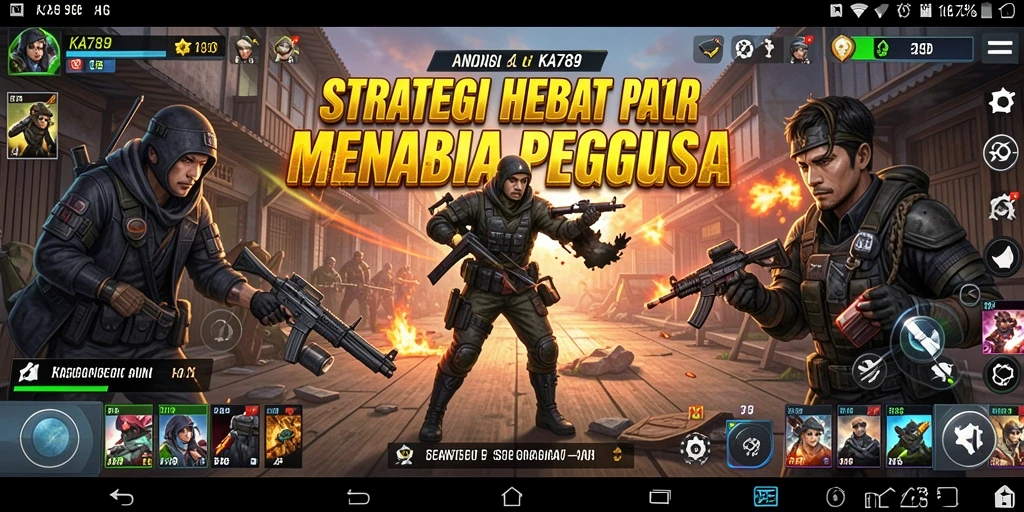 Tangkapan layar utama KA789 menampilkan pertempuran epik dengan strategi mendalam.