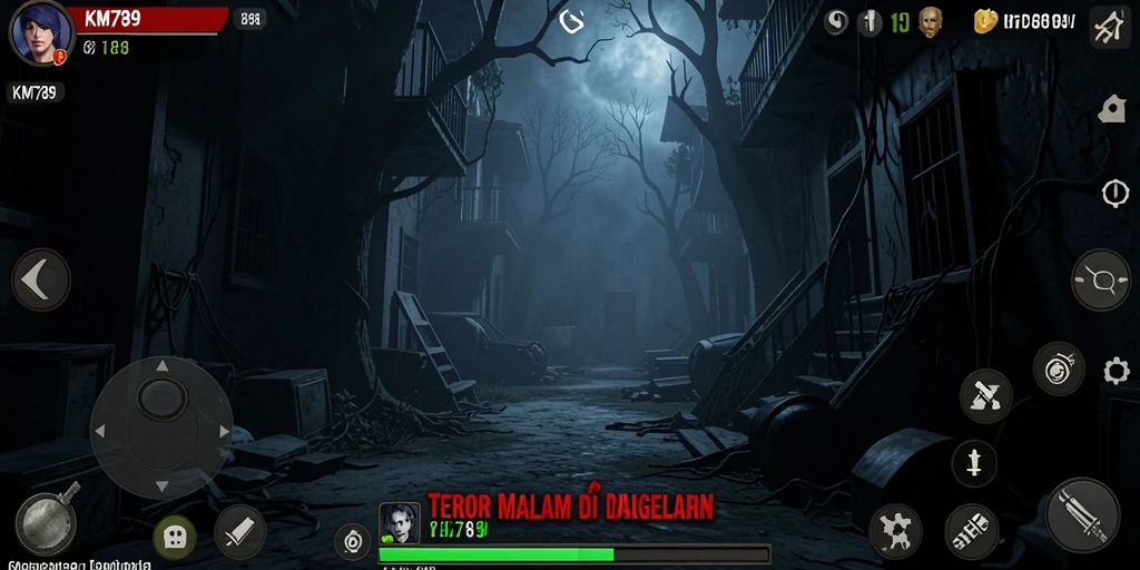 Gameplay menyeramkan dengan atmosfer kegelapan yang mencekam.