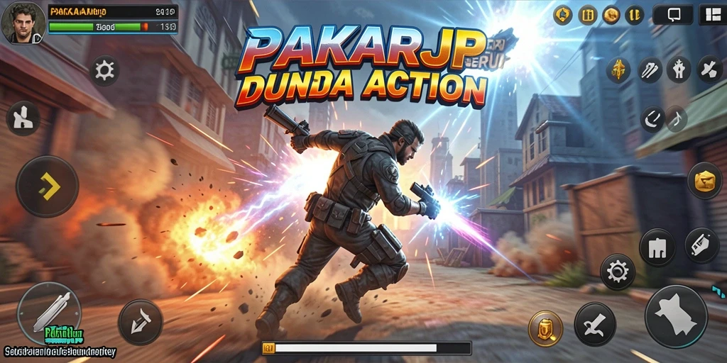 Screenshot menunjukkan aksi mendebarkan di PAKARJP.