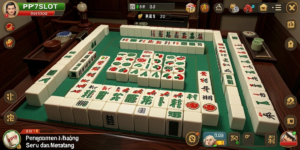Tampilan gameplay menarik dalam PP7SLOT dengan tantangan Mahjong.