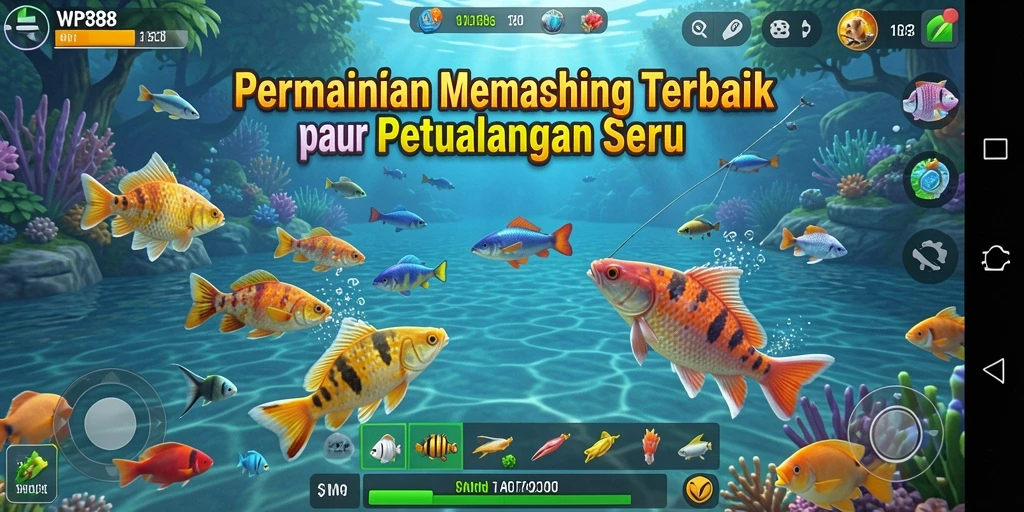 Tangkapan ikan raksasa dalam gameplay WP888 yang seru dan mendebarkan.